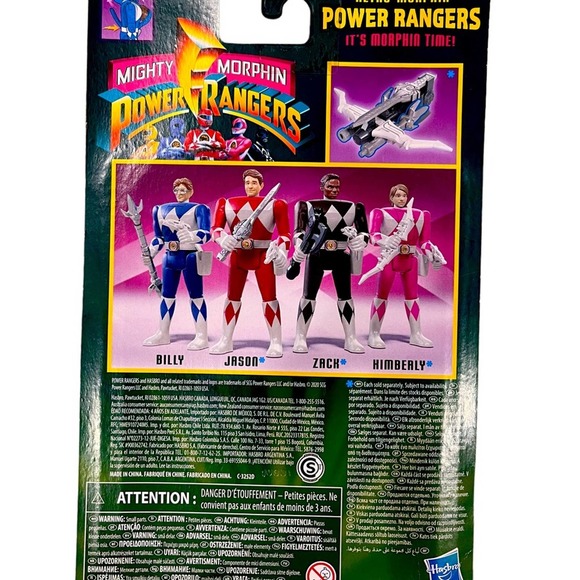 Retro-Morphin Power Rangers Billy Blue Ranger Action Figure, It’s Morphin Time! - Picture 2 of 2